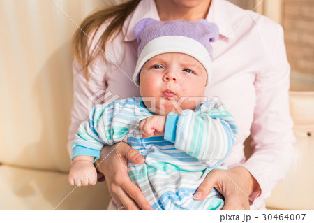 Cute baby boy, closeup portrait of adorable child Cute baby boy, closeup portrait of adorable child 30464007