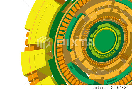 背景　サークル　立体 30464386