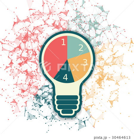 Lightbulb infographic template 30464613