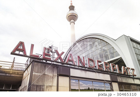 Berlin Alexanderplatz station with TV tower Berlin Alexanderplatz station with TV tower 30465310