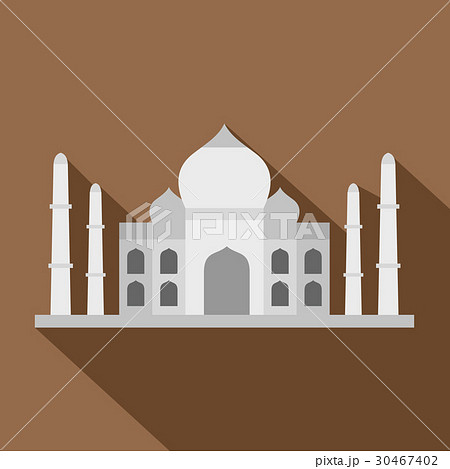 Taj Mahal icon, flat style 30467402