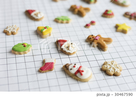 Santa Cookie Christmas Design Sign Symbol Gift 30467590