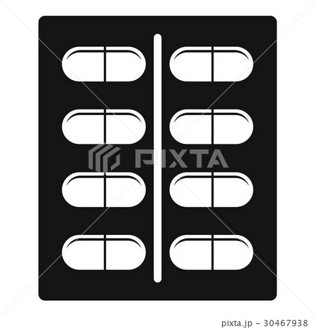 Capsules icon, simple style 30467938