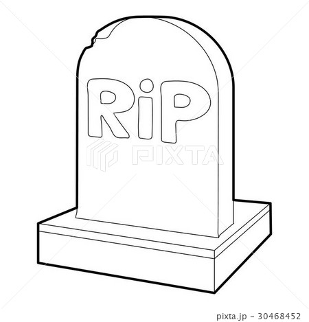Rip icon, outline style 30468452