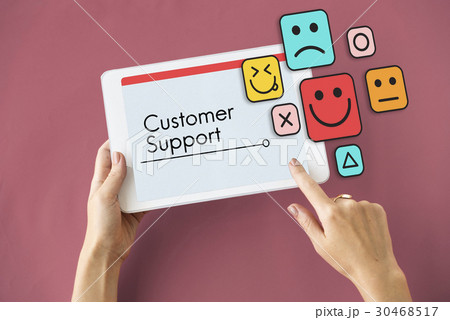 Customer evaluation feedback smiley emoticons Customer evaluation feedback smiley emoticons 30468517