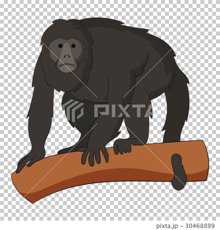 Gibbon icon, cartoon style Gibbon icon, cartoon style 30468899