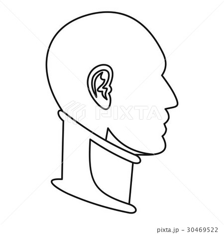 Cervical collar icon, outline style Cervical collar icon, outline style 30469522