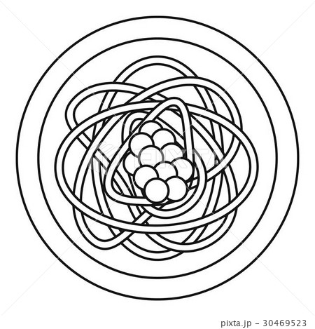 Asian noodles icon, outline style 30469523