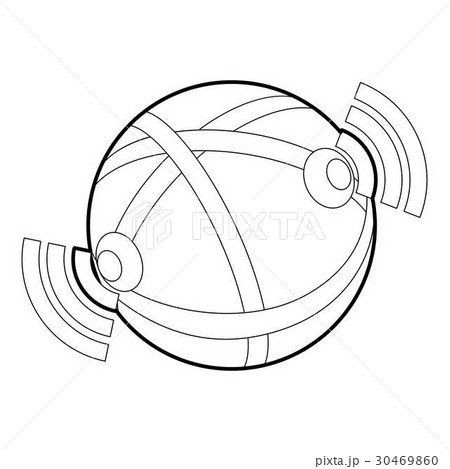 Globe database icon, outline style 30469860