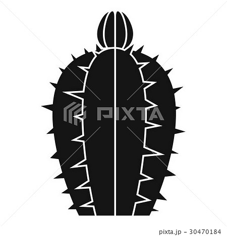 Blooming cactus icon, simple style 30470184