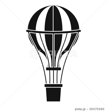 Air balloon journey icon, simple style Air balloon journey icon, simple style 30470360