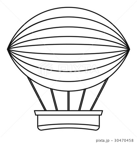 Vintage hot air balloon icon, outline style Vintage hot air balloon icon, outline style 30470458