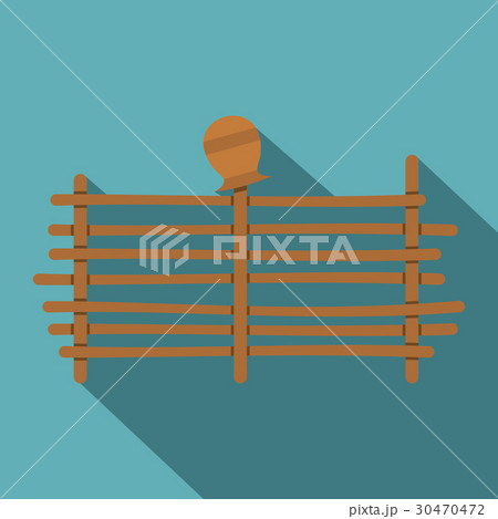Palisade icon, flat style Palisade icon, flat style 30470472