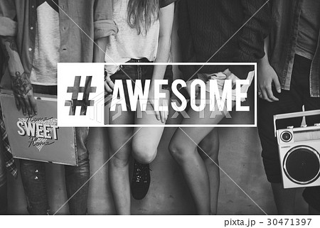 Hashtag Awesome Fabulous Cool Word 30471397
