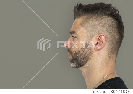 Men Adult Spiky Hair Side 30474838