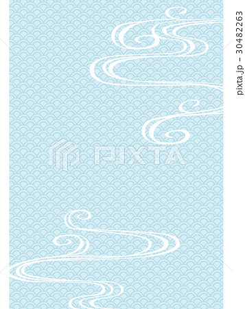 波柄　背景イラスト 30482263