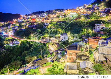 Jiufen village a mountain village in Taipei  30485102