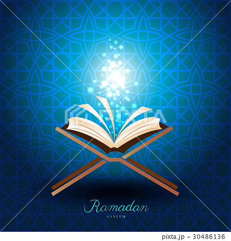Muslim Quran with magic light for ramadan of Islam Muslim Quran with magic light for ramadan of Islam 30486136
