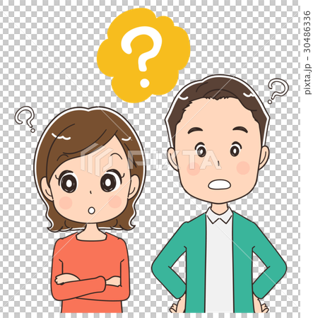 疑問を持っているアラフォー夫婦 30486336