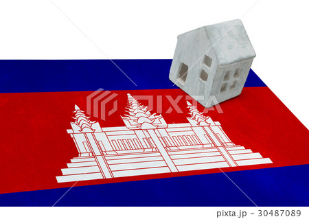 Small house on a flag - Cambodia Small house on a flag - Cambodia 30487089