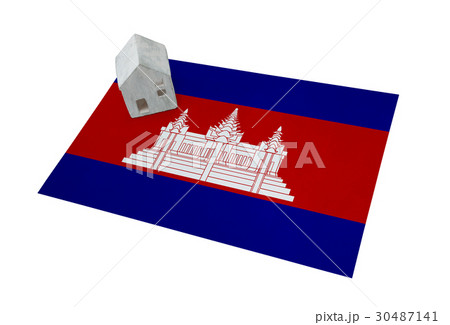 Small house on a flag - Cambodia Small house on a flag - Cambodia 30487141