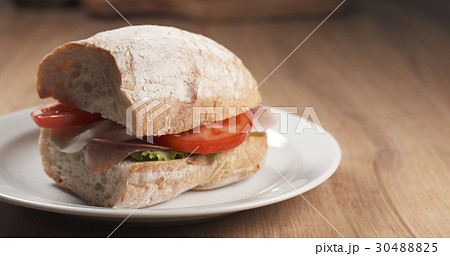 Fly out reveal ciabatta sandwich with speck 30488825