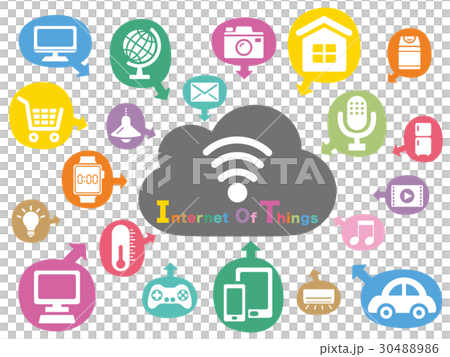 Iot インターネット ネットワークのイラスト素材 3046