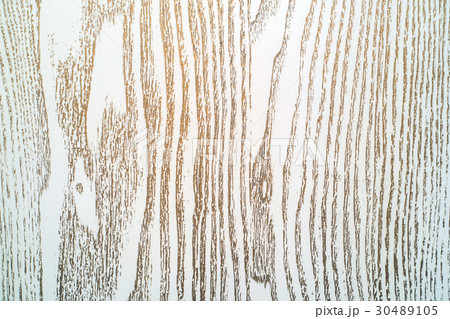Old board painted in white color and bronze patina 30489105