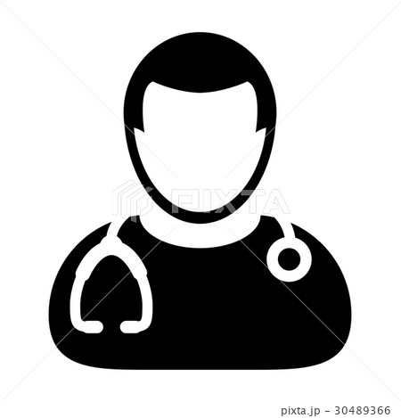 Doctor Icon Vector Physician With Stethoscope Doctor Icon Vector Physician With Stethoscope 30489366