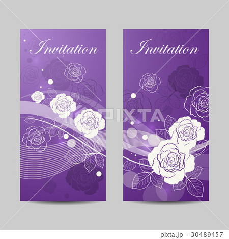 Set of vertical banners with flowers 30489457