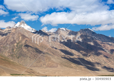 Snow cap over mountain 30490903