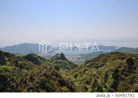香川県小豆島町　寒霞渓　四望頂からの風景（表１２景　第１２景） 30491791