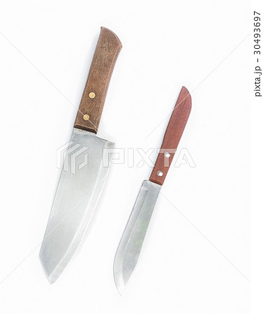 Two Kitchen Knife with wooden handle 30493697