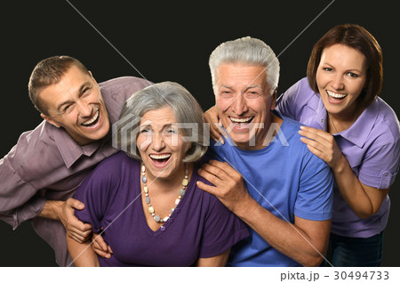 Happy parents with grown-up children 30494733