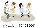 カフェでおしゃべりを楽しむ人々 30495995