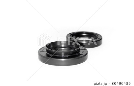 Oil seal on white background 30496489