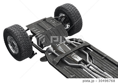 Chassis frame underbody, close view 30496768