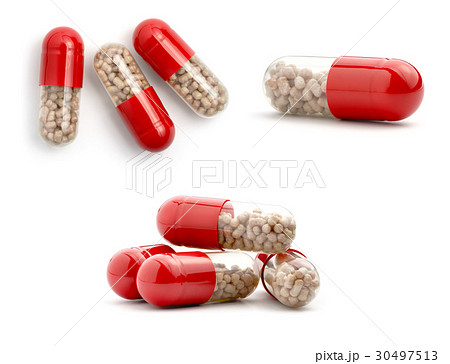 Pills set isolated 30497513
