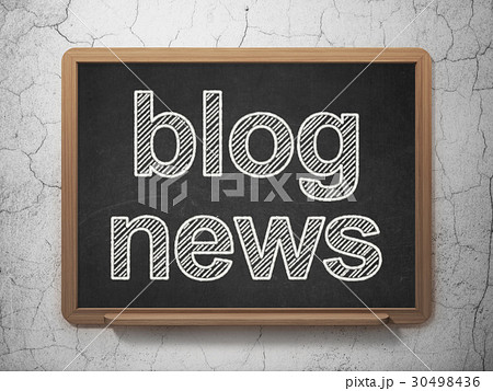News concept: Blog News on chalkboard background News concept: Blog News on chalkboard background 30498436
