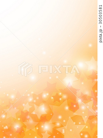 星グラデーション背景オレンジのイラスト素材 30503581 Pixta
