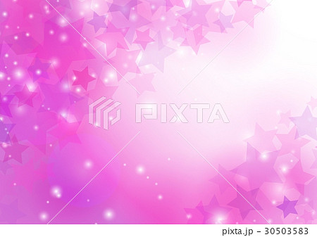 星グラデーション背景ピンクのイラスト素材