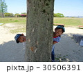 木から顔をのぞかせる子供達 30506391