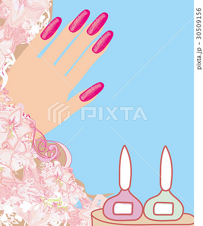 Manicure - abstract card 30509156