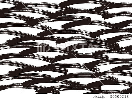 青海波　柄　水彩画 30509218