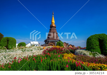 Landmark pagoda in doi Inthanon national park. 30514214