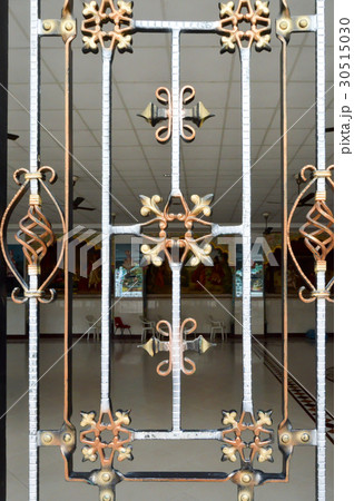 Wrought iron grid with gildings Wrought iron grid with gildings 30515030