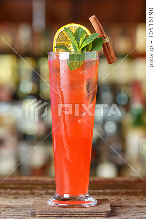 Fruit cocktail at the bar 30516190