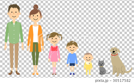 仲良しファミリー　二世代家族 30517582