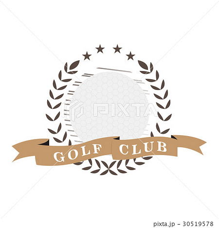 Isolated golf emblem 30519578