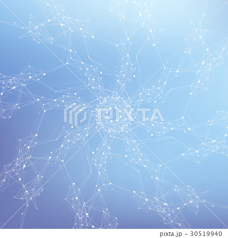Geometric graphic background molecule and 30519940